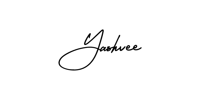 Use a signature maker to create a handwritten signature online. With this signature software, you can design (AmerikaSignatureDemo-Regular) your own signature for name Yashvee. Yashvee signature style 3 images and pictures png