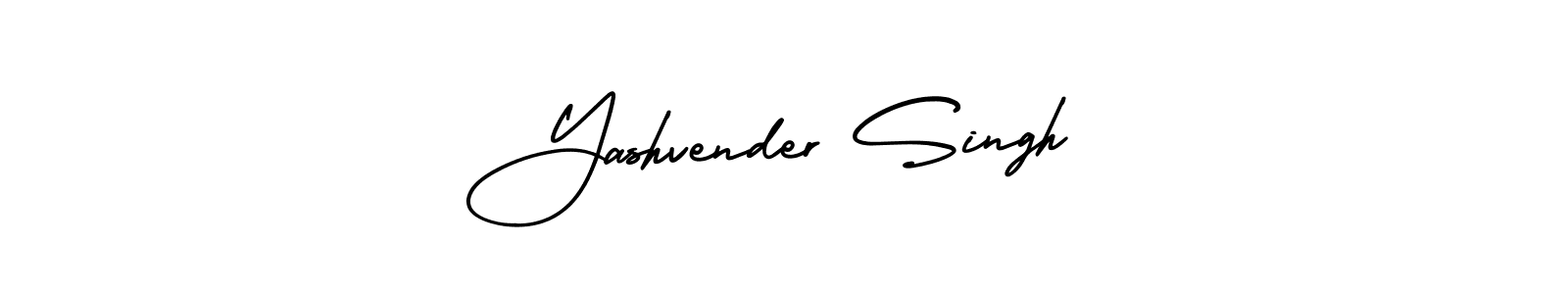You should practise on your own different ways (AmerikaSignatureDemo-Regular) to write your name (Yashvender Singh) in signature. don't let someone else do it for you. Yashvender Singh signature style 3 images and pictures png