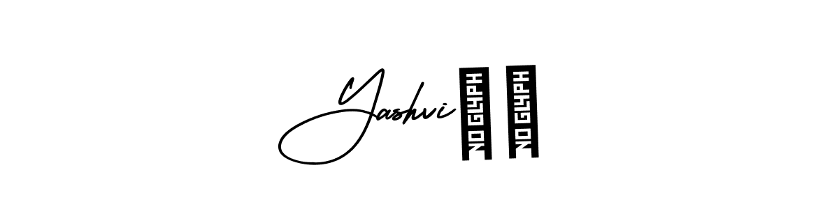 The best way (AmerikaSignatureDemo-Regular) to make a short signature is to pick only two or three words in your name. The name Yashvi❤️ include a total of six letters. For converting this name. Yashvi❤️ signature style 3 images and pictures png