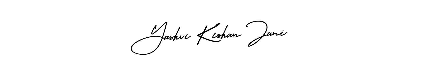 It looks lik you need a new signature style for name Yashvi Kishan Jani. Design unique handwritten (AmerikaSignatureDemo-Regular) signature with our free signature maker in just a few clicks. Yashvi Kishan Jani signature style 3 images and pictures png