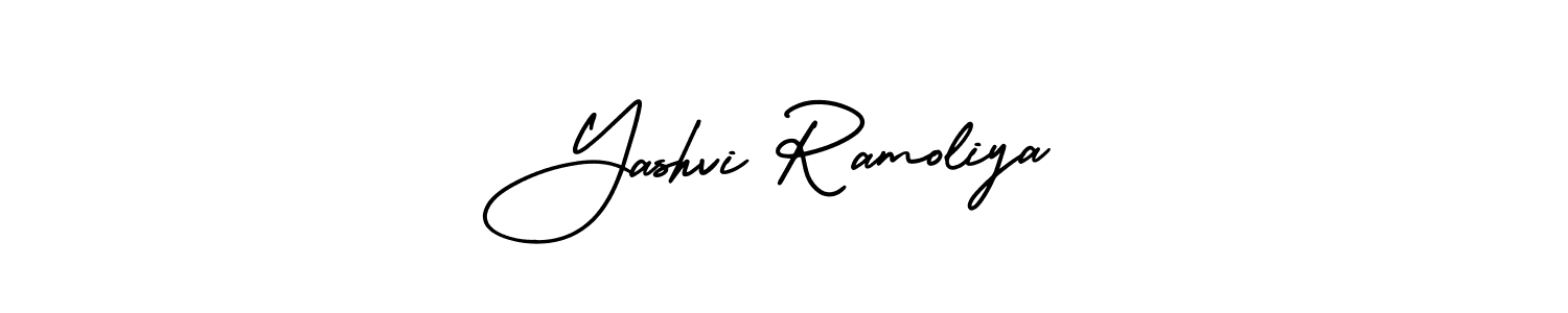 Create a beautiful signature design for name Yashvi Ramoliya. With this signature (AmerikaSignatureDemo-Regular) fonts, you can make a handwritten signature for free. Yashvi Ramoliya signature style 3 images and pictures png