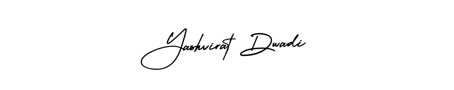 The best way (AmerikaSignatureDemo-Regular) to make a short signature is to pick only two or three words in your name. The name Yashvirat Dwadi include a total of six letters. For converting this name. Yashvirat Dwadi signature style 3 images and pictures png