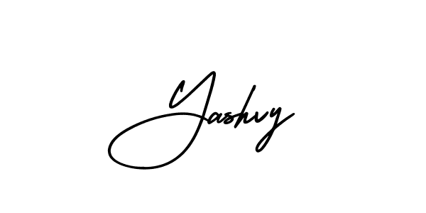 The best way (AmerikaSignatureDemo-Regular) to make a short signature is to pick only two or three words in your name. The name Yashvy include a total of six letters. For converting this name. Yashvy signature style 3 images and pictures png