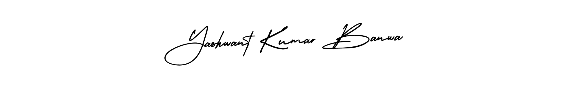 Also You can easily find your signature by using the search form. We will create Yashwant Kumar Banwa name handwritten signature images for you free of cost using AmerikaSignatureDemo-Regular sign style. Yashwant Kumar Banwa signature style 3 images and pictures png