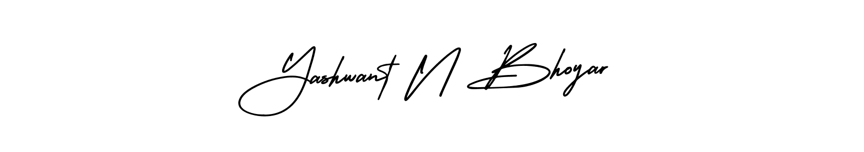 It looks lik you need a new signature style for name Yashwant N Bhoyar. Design unique handwritten (AmerikaSignatureDemo-Regular) signature with our free signature maker in just a few clicks. Yashwant N Bhoyar signature style 3 images and pictures png