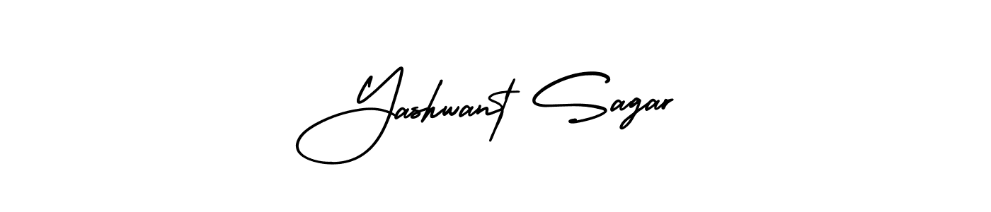 AmerikaSignatureDemo-Regular is a professional signature style that is perfect for those who want to add a touch of class to their signature. It is also a great choice for those who want to make their signature more unique. Get Yashwant Sagar name to fancy signature for free. Yashwant Sagar signature style 3 images and pictures png