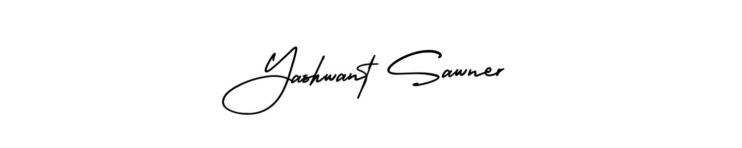 if you are searching for the best signature style for your name Yashwant Sawner. so please give up your signature search. here we have designed multiple signature styles  using AmerikaSignatureDemo-Regular. Yashwant Sawner signature style 3 images and pictures png
