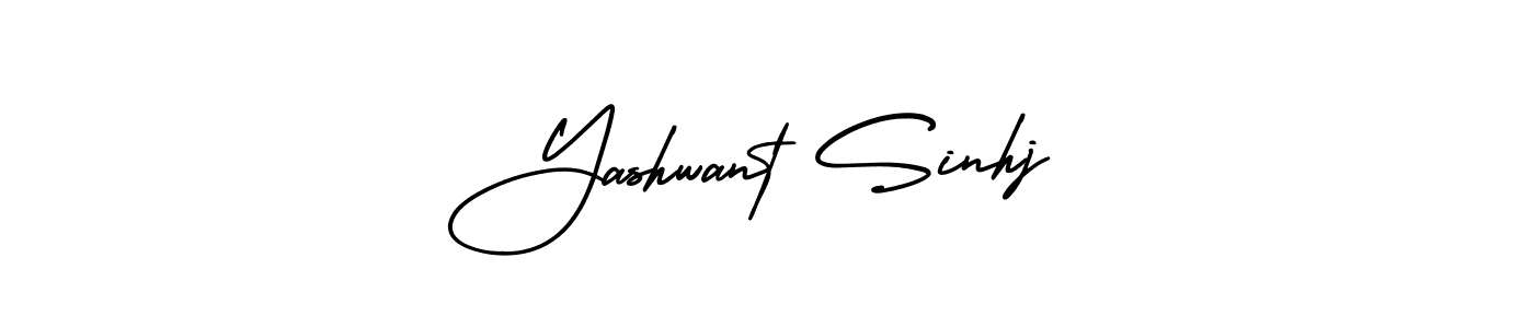 The best way (AmerikaSignatureDemo-Regular) to make a short signature is to pick only two or three words in your name. The name Yashwant Sinhj include a total of six letters. For converting this name. Yashwant Sinhj signature style 3 images and pictures png