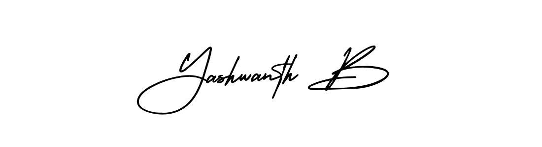 It looks lik you need a new signature style for name Yashwanth B. Design unique handwritten (AmerikaSignatureDemo-Regular) signature with our free signature maker in just a few clicks. Yashwanth B signature style 3 images and pictures png