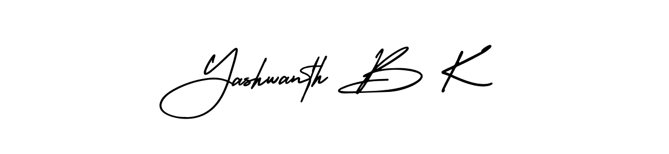 if you are searching for the best signature style for your name Yashwanth B K. so please give up your signature search. here we have designed multiple signature styles  using AmerikaSignatureDemo-Regular. Yashwanth B K signature style 3 images and pictures png