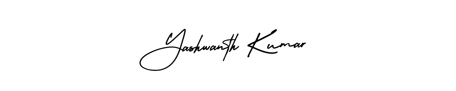 Use a signature maker to create a handwritten signature online. With this signature software, you can design (AmerikaSignatureDemo-Regular) your own signature for name Yashwanth Kumar. Yashwanth Kumar signature style 3 images and pictures png