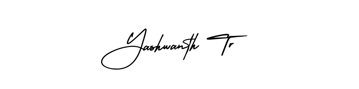 This is the best signature style for the Yashwanth Tr name. Also you like these signature font (AmerikaSignatureDemo-Regular). Mix name signature. Yashwanth Tr signature style 3 images and pictures png