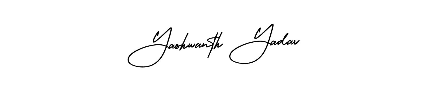 Make a beautiful signature design for name Yashwanth Yadav. With this signature (AmerikaSignatureDemo-Regular) style, you can create a handwritten signature for free. Yashwanth Yadav signature style 3 images and pictures png