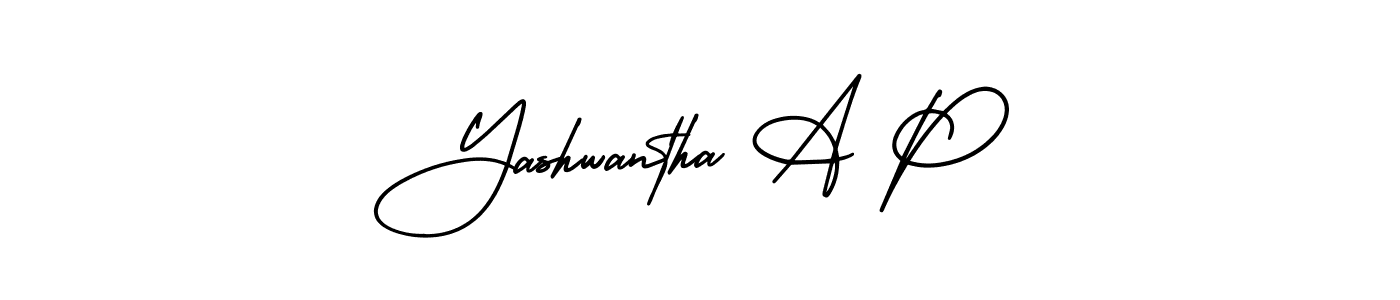 Create a beautiful signature design for name Yashwantha A P. With this signature (AmerikaSignatureDemo-Regular) fonts, you can make a handwritten signature for free. Yashwantha A P signature style 3 images and pictures png