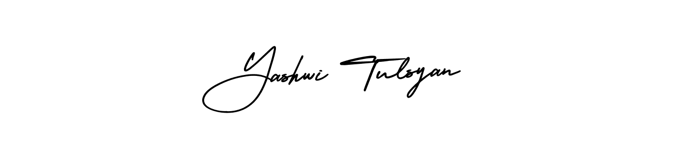 if you are searching for the best signature style for your name Yashwi Tulsyan. so please give up your signature search. here we have designed multiple signature styles  using AmerikaSignatureDemo-Regular. Yashwi Tulsyan signature style 3 images and pictures png