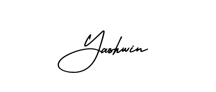 You should practise on your own different ways (AmerikaSignatureDemo-Regular) to write your name (Yashwin) in signature. don't let someone else do it for you. Yashwin signature style 3 images and pictures png