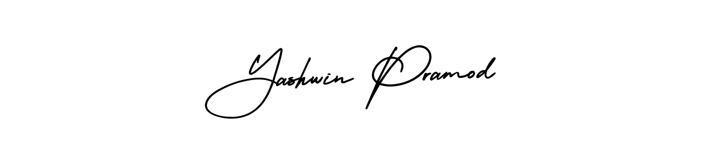 Similarly AmerikaSignatureDemo-Regular is the best handwritten signature design. Signature creator online .You can use it as an online autograph creator for name Yashwin Pramod. Yashwin Pramod signature style 3 images and pictures png