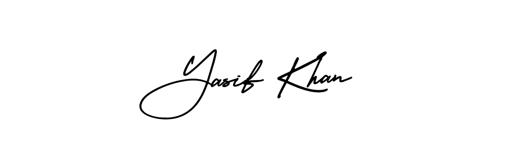 This is the best signature style for the Yasif Khan name. Also you like these signature font (AmerikaSignatureDemo-Regular). Mix name signature. Yasif Khan signature style 3 images and pictures png