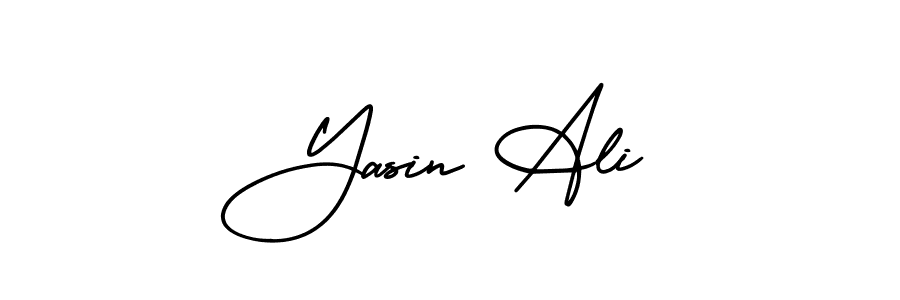 AmerikaSignatureDemo-Regular is a professional signature style that is perfect for those who want to add a touch of class to their signature. It is also a great choice for those who want to make their signature more unique. Get Yasin Ali name to fancy signature for free. Yasin Ali signature style 3 images and pictures png