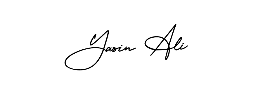 It looks lik you need a new signature style for name Yasin Ali. Design unique handwritten (AmerikaSignatureDemo-Regular) signature with our free signature maker in just a few clicks. Yasin Ali signature style 3 images and pictures png