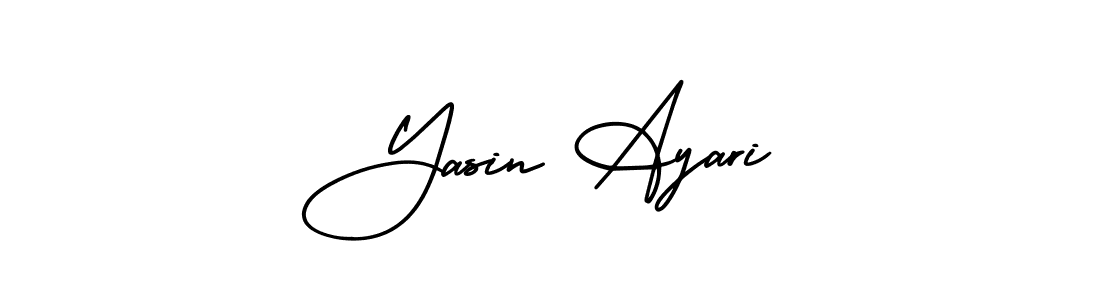 Create a beautiful signature design for name Yasin Ayari. With this signature (AmerikaSignatureDemo-Regular) fonts, you can make a handwritten signature for free. Yasin Ayari signature style 3 images and pictures png