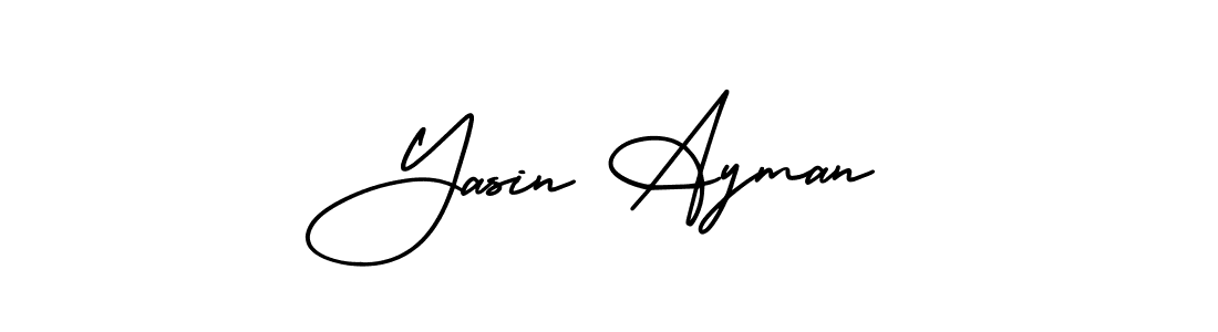 This is the best signature style for the Yasin Ayman name. Also you like these signature font (AmerikaSignatureDemo-Regular). Mix name signature. Yasin Ayman signature style 3 images and pictures png