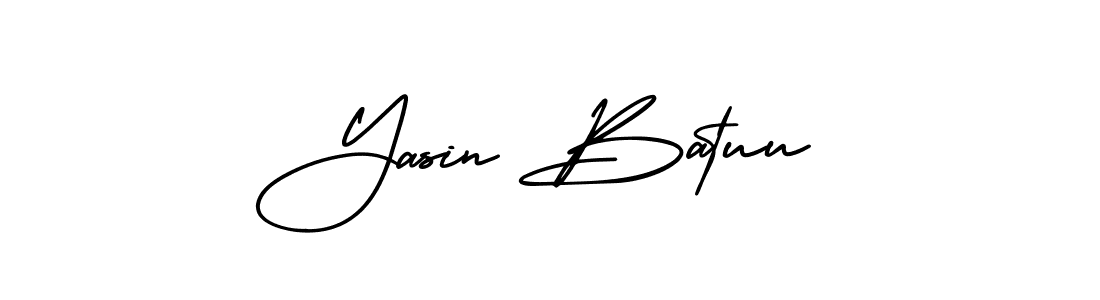Use a signature maker to create a handwritten signature online. With this signature software, you can design (AmerikaSignatureDemo-Regular) your own signature for name Yasin Batuu. Yasin Batuu signature style 3 images and pictures png