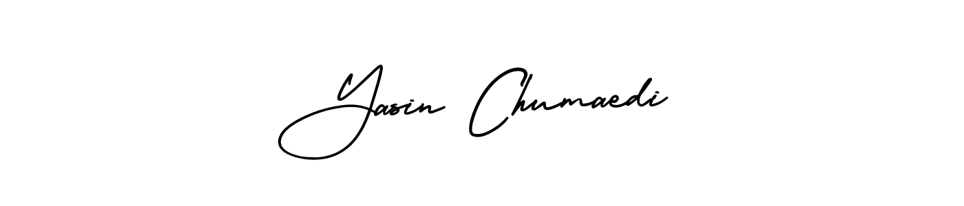 Also You can easily find your signature by using the search form. We will create Yasin Chumaedi name handwritten signature images for you free of cost using AmerikaSignatureDemo-Regular sign style. Yasin Chumaedi signature style 3 images and pictures png