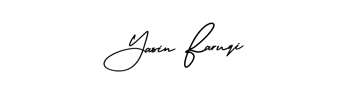 How to make Yasin Faruqi signature? AmerikaSignatureDemo-Regular is a professional autograph style. Create handwritten signature for Yasin Faruqi name. Yasin Faruqi signature style 3 images and pictures png