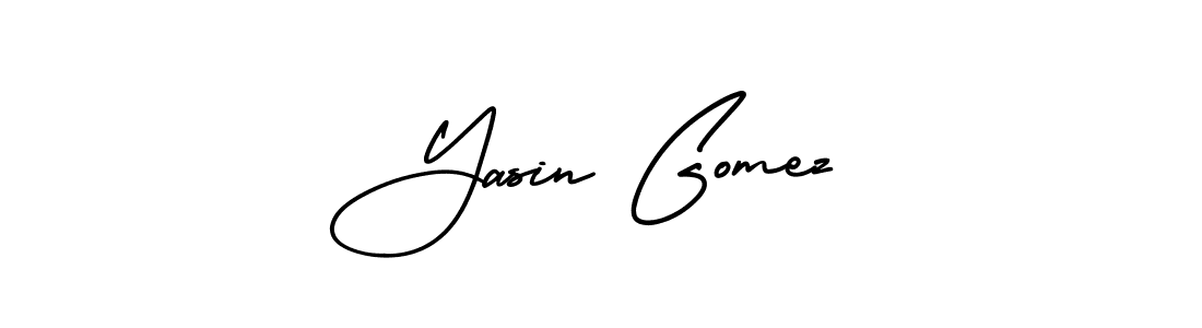 Make a short Yasin Gomez signature style. Manage your documents anywhere anytime using AmerikaSignatureDemo-Regular. Create and add eSignatures, submit forms, share and send files easily. Yasin Gomez signature style 3 images and pictures png