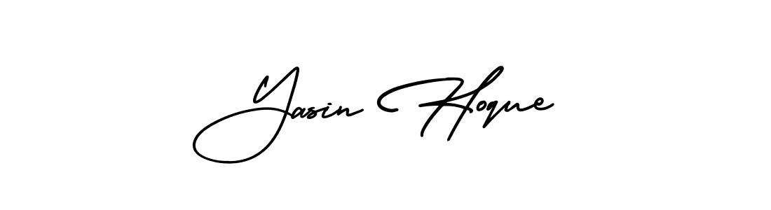 AmerikaSignatureDemo-Regular is a professional signature style that is perfect for those who want to add a touch of class to their signature. It is also a great choice for those who want to make their signature more unique. Get Yasin Hoque name to fancy signature for free. Yasin Hoque signature style 3 images and pictures png