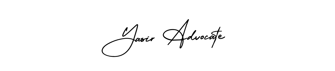 Similarly AmerikaSignatureDemo-Regular is the best handwritten signature design. Signature creator online .You can use it as an online autograph creator for name Yasir Advocate. Yasir Advocate signature style 3 images and pictures png