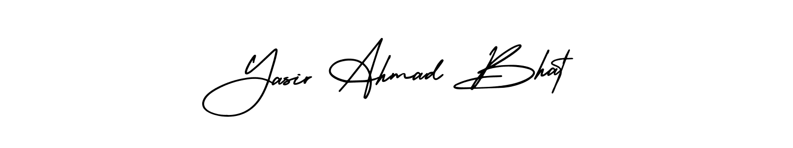 Yasir Ahmad Bhat stylish signature style. Best Handwritten Sign (AmerikaSignatureDemo-Regular) for my name. Handwritten Signature Collection Ideas for my name Yasir Ahmad Bhat. Yasir Ahmad Bhat signature style 3 images and pictures png