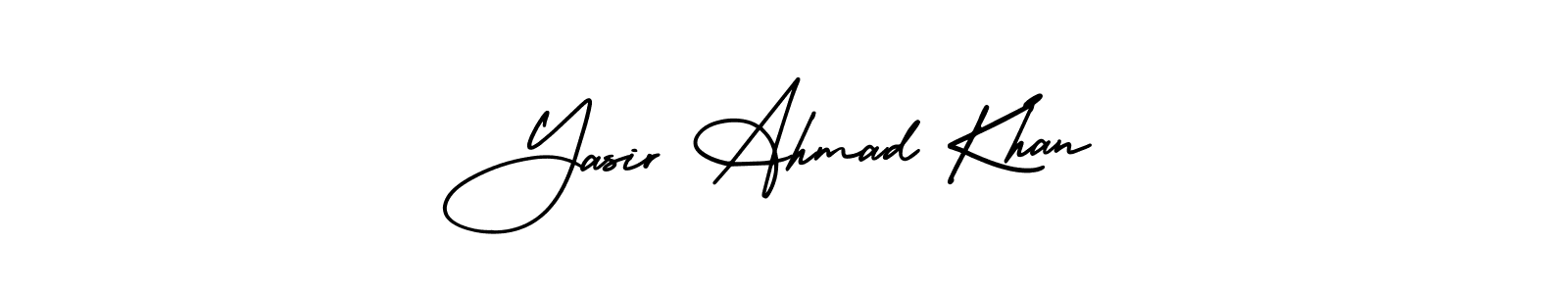 It looks lik you need a new signature style for name Yasir Ahmad Khan. Design unique handwritten (AmerikaSignatureDemo-Regular) signature with our free signature maker in just a few clicks. Yasir Ahmad Khan signature style 3 images and pictures png