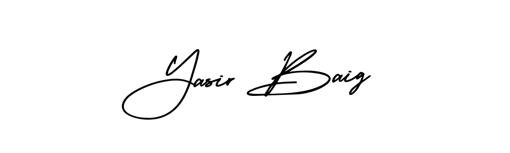 Make a beautiful signature design for name Yasir Baig. Use this online signature maker to create a handwritten signature for free. Yasir Baig signature style 3 images and pictures png