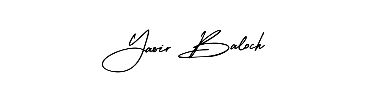 Use a signature maker to create a handwritten signature online. With this signature software, you can design (AmerikaSignatureDemo-Regular) your own signature for name Yasir Baloch. Yasir Baloch signature style 3 images and pictures png