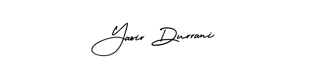 This is the best signature style for the Yasir Durrani name. Also you like these signature font (AmerikaSignatureDemo-Regular). Mix name signature. Yasir Durrani signature style 3 images and pictures png