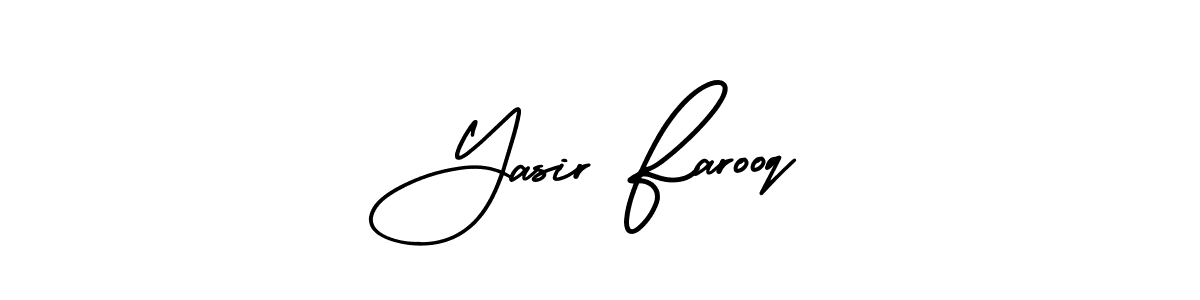 Use a signature maker to create a handwritten signature online. With this signature software, you can design (AmerikaSignatureDemo-Regular) your own signature for name Yasir Farooq. Yasir Farooq signature style 3 images and pictures png