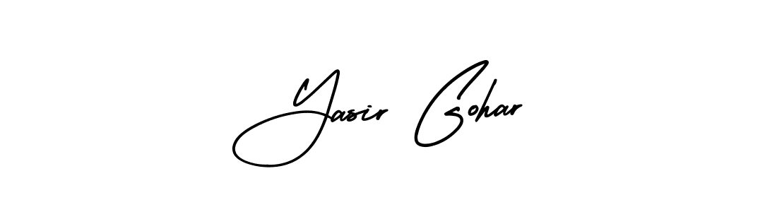 How to make Yasir Gohar signature? AmerikaSignatureDemo-Regular is a professional autograph style. Create handwritten signature for Yasir Gohar name. Yasir Gohar signature style 3 images and pictures png