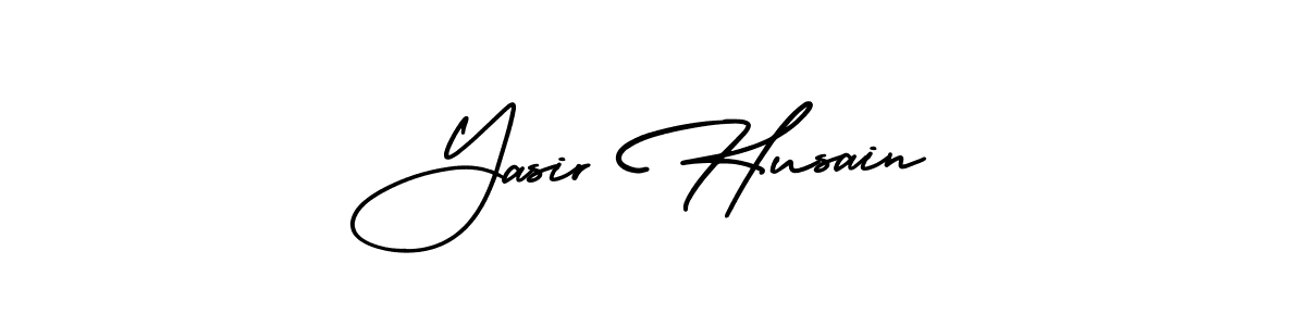 How to make Yasir Husain signature? AmerikaSignatureDemo-Regular is a professional autograph style. Create handwritten signature for Yasir Husain name. Yasir Husain signature style 3 images and pictures png