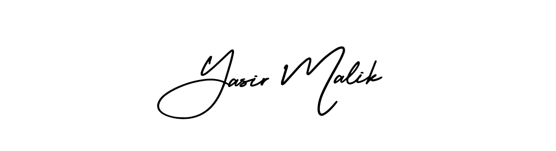 Design your own signature with our free online signature maker. With this signature software, you can create a handwritten (AmerikaSignatureDemo-Regular) signature for name Yasir Malik. Yasir Malik signature style 3 images and pictures png