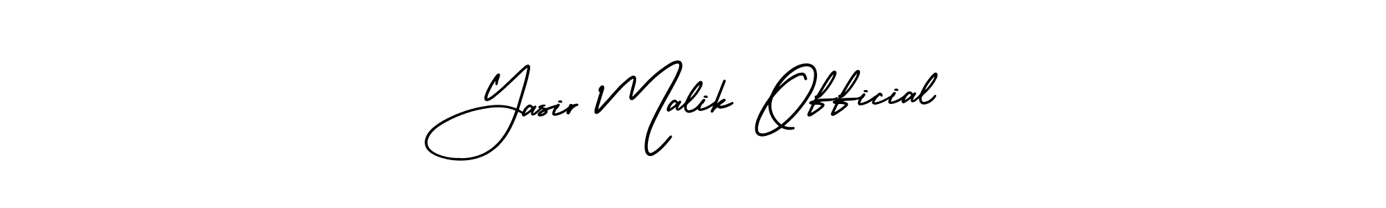 Design your own signature with our free online signature maker. With this signature software, you can create a handwritten (AmerikaSignatureDemo-Regular) signature for name Yasir Malik Official. Yasir Malik Official signature style 3 images and pictures png