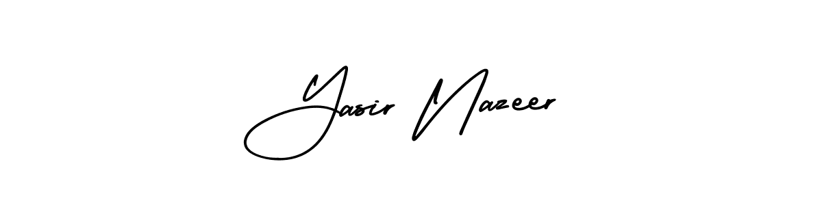 Use a signature maker to create a handwritten signature online. With this signature software, you can design (AmerikaSignatureDemo-Regular) your own signature for name Yasir Nazeer. Yasir Nazeer signature style 3 images and pictures png