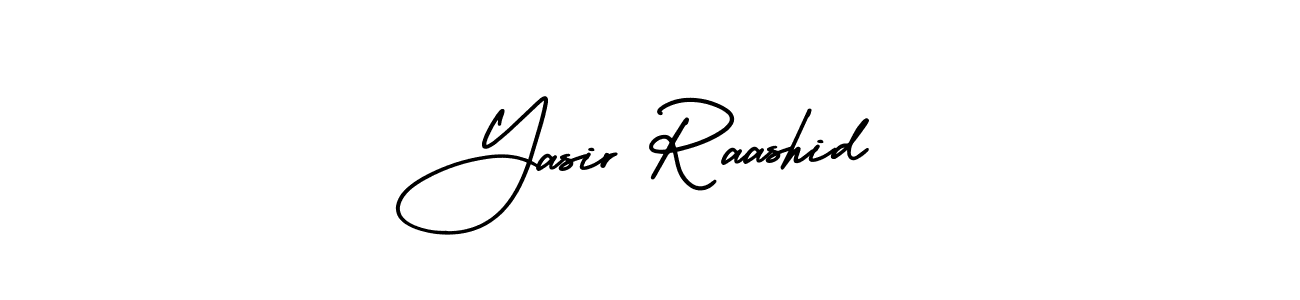 Make a beautiful signature design for name Yasir Raashid. With this signature (AmerikaSignatureDemo-Regular) style, you can create a handwritten signature for free. Yasir Raashid signature style 3 images and pictures png