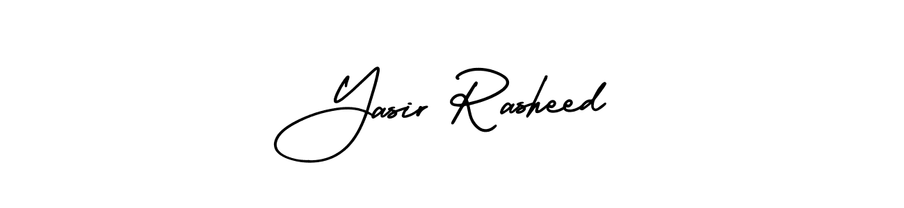 AmerikaSignatureDemo-Regular is a professional signature style that is perfect for those who want to add a touch of class to their signature. It is also a great choice for those who want to make their signature more unique. Get Yasir Rasheed name to fancy signature for free. Yasir Rasheed signature style 3 images and pictures png