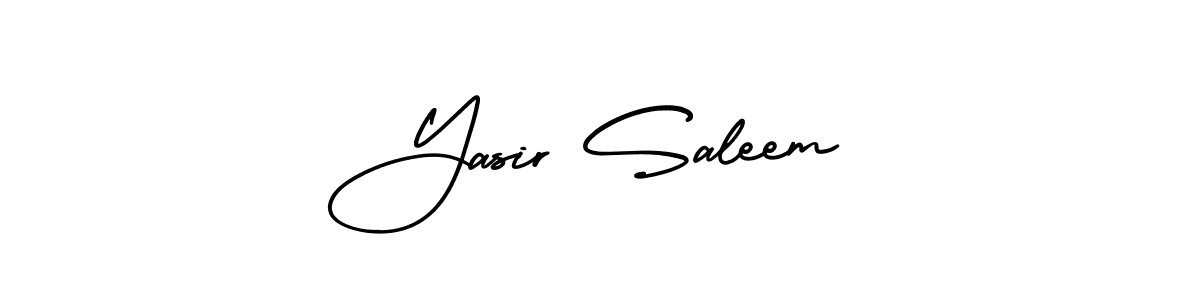 Design your own signature with our free online signature maker. With this signature software, you can create a handwritten (AmerikaSignatureDemo-Regular) signature for name Yasir Saleem. Yasir Saleem signature style 3 images and pictures png