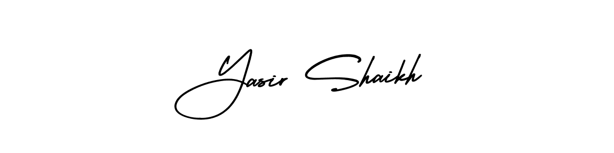 if you are searching for the best signature style for your name Yasir Shaikh. so please give up your signature search. here we have designed multiple signature styles  using AmerikaSignatureDemo-Regular. Yasir Shaikh signature style 3 images and pictures png