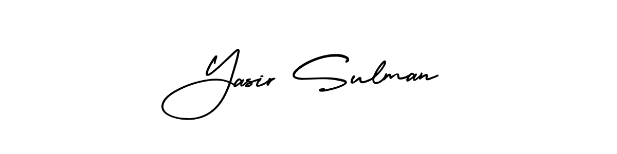 Similarly AmerikaSignatureDemo-Regular is the best handwritten signature design. Signature creator online .You can use it as an online autograph creator for name Yasir Sulman. Yasir Sulman signature style 3 images and pictures png