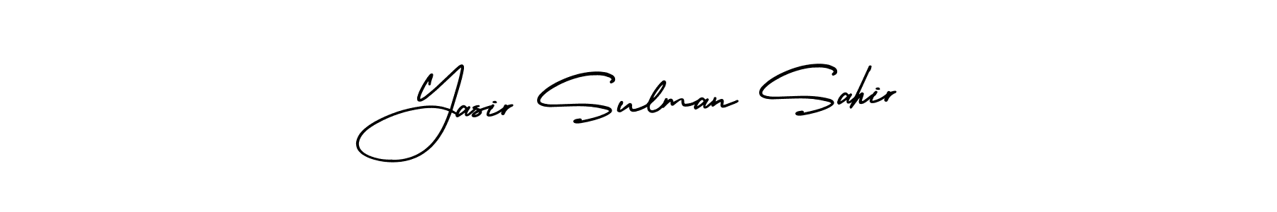 Create a beautiful signature design for name Yasir Sulman Sahir. With this signature (AmerikaSignatureDemo-Regular) fonts, you can make a handwritten signature for free. Yasir Sulman Sahir signature style 3 images and pictures png