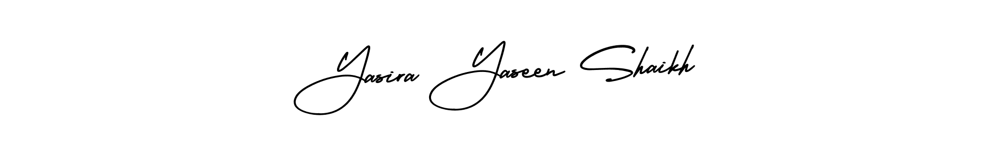 This is the best signature style for the Yasira Yaseen Shaikh name. Also you like these signature font (AmerikaSignatureDemo-Regular). Mix name signature. Yasira Yaseen Shaikh signature style 3 images and pictures png